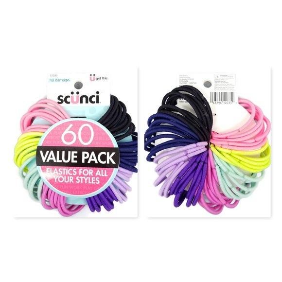 Scunci Scrunchies No Damage Elastics Clips 87 Pc - Picture 6 of 6